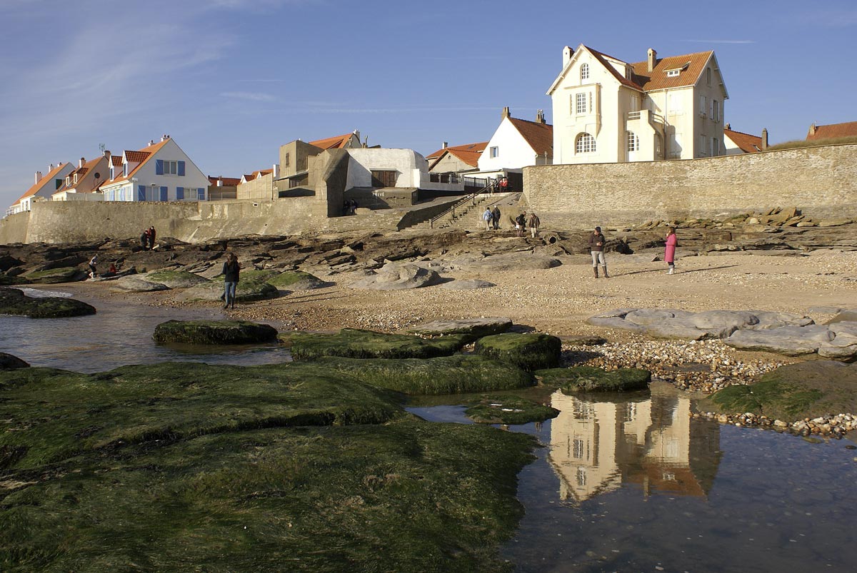 Audresselles bord de mer marée basse